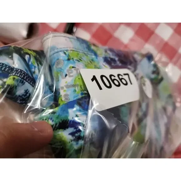 ATHLETA Women's S Sonar Tight Hypersonic Full Length Stretch Blue Green Gym Yoga - Picture 11 of 11